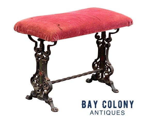Wrought iron vanity bench 2025