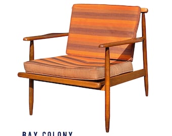 Vintage Mid Century Modern Danish Lounge Chair