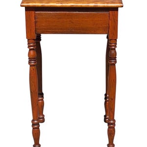 Antique Sheraton Cherry Work Table / Nightstand with Blank Drawer