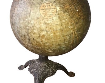 Antique W & AK Johnston 12   Inch Terrestrial Globe