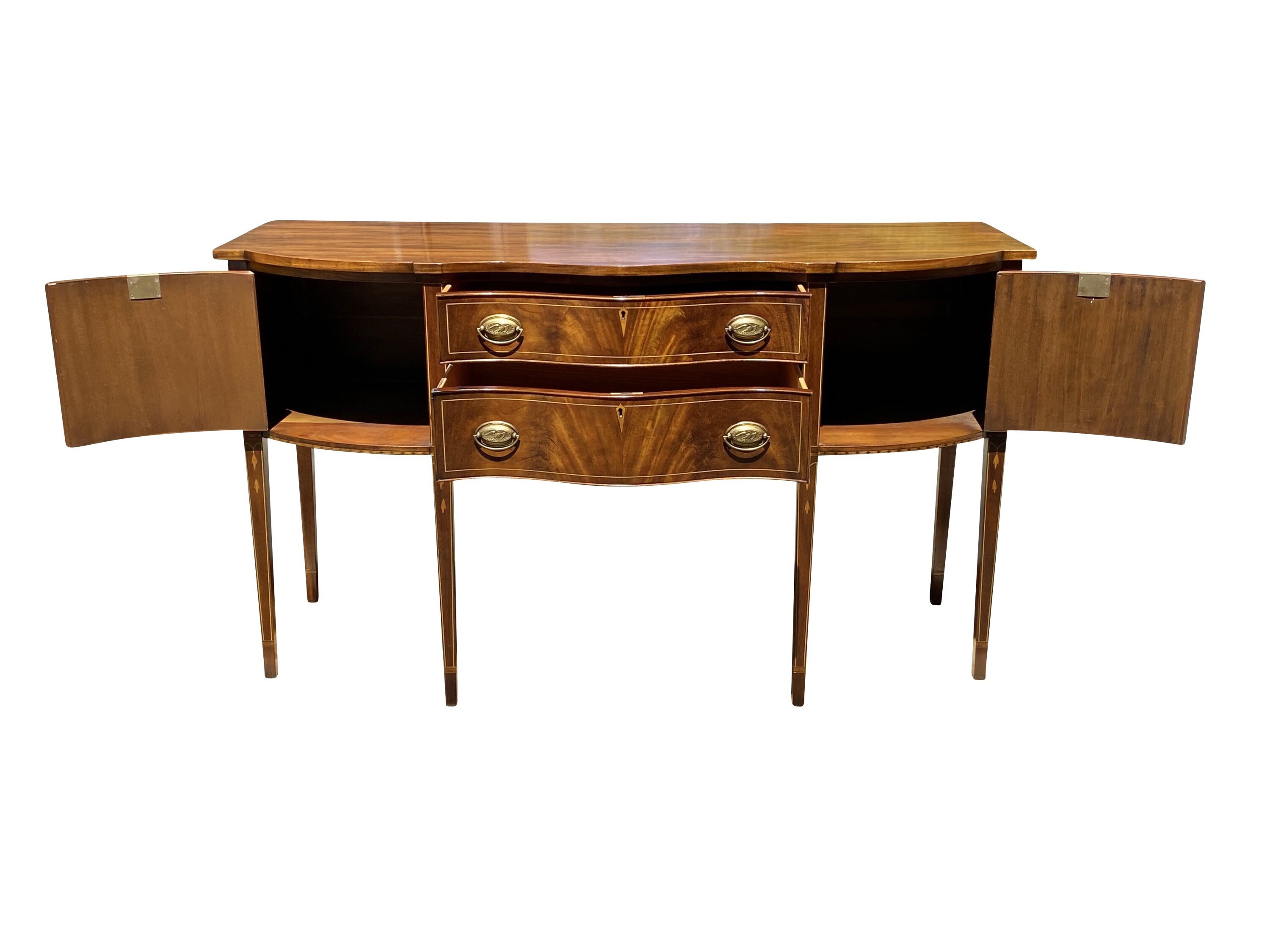 Federal Antique Style Henkel Harris Inlaid Mahogany Federal Antique Style Henkel Harris Inlaid Mahogany