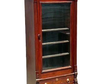 1800's Knockdown Glass Cabinet/ Bookcase/ Antique Display - Etsy