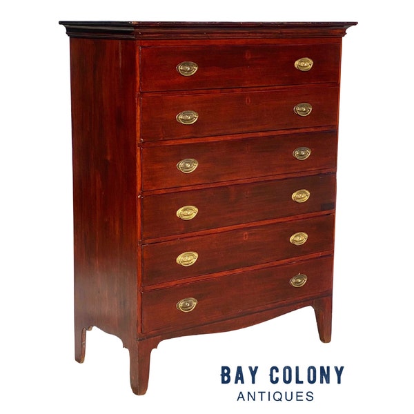 Tall Cherry Chest of Drawers Etsy