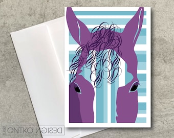 Horse Equestrian Notecard / Ms. Milly
