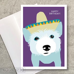 Carte d'anniversaire équestre cheval/sombrero d'anniversaire
