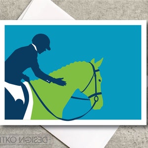 Carte équestre de cheval / Bon garçon