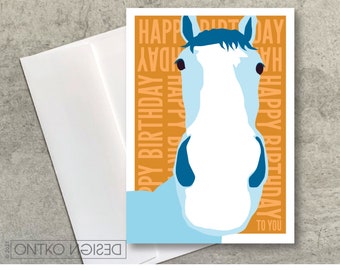 Horse Equestrian Birthday Card / Got Birthday