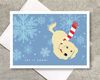 Boxed Horse Dog Holiday Cards  Frosty Wishes