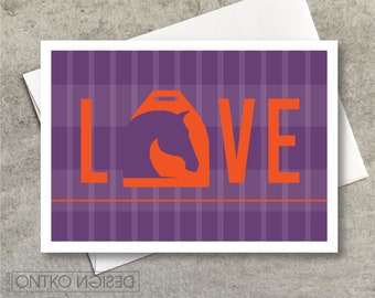 Horse Equestrian Notecard / Horse Love