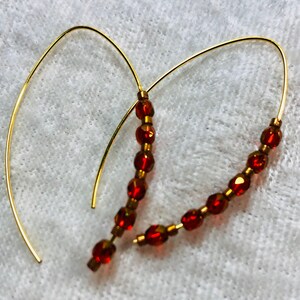 Fancy Ear Wire Beaded Earings