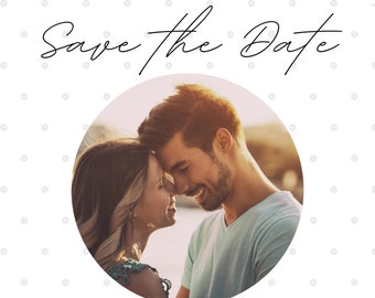 Save the Date: Minimalist Polka Template