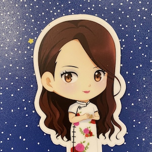 Amuro Namie Queen of Jpop Chibi Fanart Vinyl Stickers 4&quot;- Concert Promos Music Video Outfits