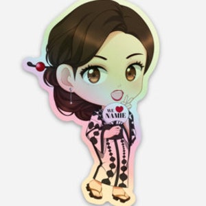 Amuro Namie Queen of Jpop Chibi Fanart Vinyl Stickers Version 2 Batch 3 - Concert Promos Music Video Outfits