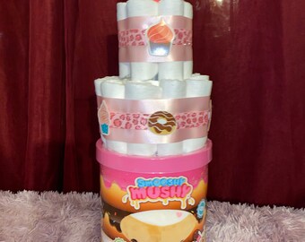 donut diaper cake