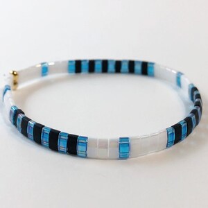 Tila Bead Stretch Bracelet, Miyuki Glass Beads, Chic, Boho, Stretchy