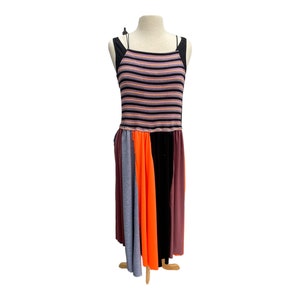 Upcycled dress, sustainable clothing, eco friendly fashion, summer dress, size XL