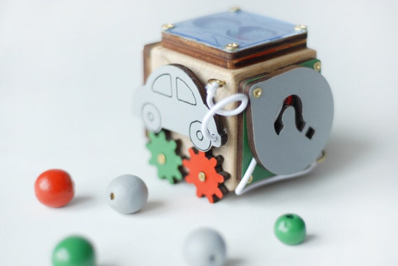 Toddler Alzheimer\u2019s Special Needs Fidget Cube Busy Sensory Activity Cube Tactile Dementia Fine Motor Skills Dexterity