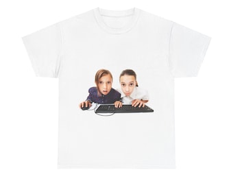 Nueva camiseta unisex de algodón grueso con estampado "Protege a los niños"