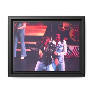 Retro Rock Band Canvas Art Print, Vintage Music Decor, Framed Wall Art, Gift for Music Lovers, 70s Art Print