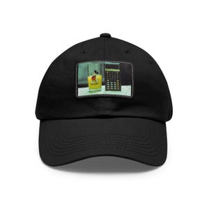 Mickey Mouse Orange Juice Ti Calculator Mesh Cap Hat with Leather Patch
