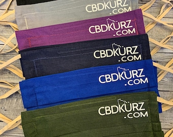 Logo/Branded cloth face masks with filter pocket and added nose wire