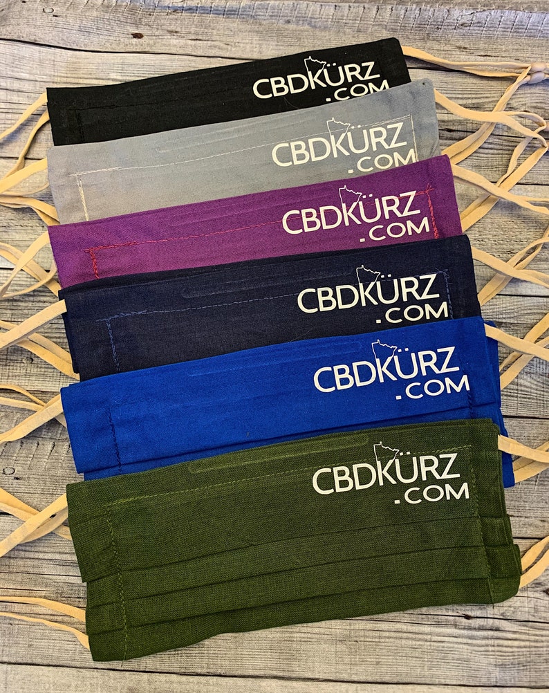 Logo/branded Cloth Face Masks With Filter Pocket and Added Nose Wire Etsy