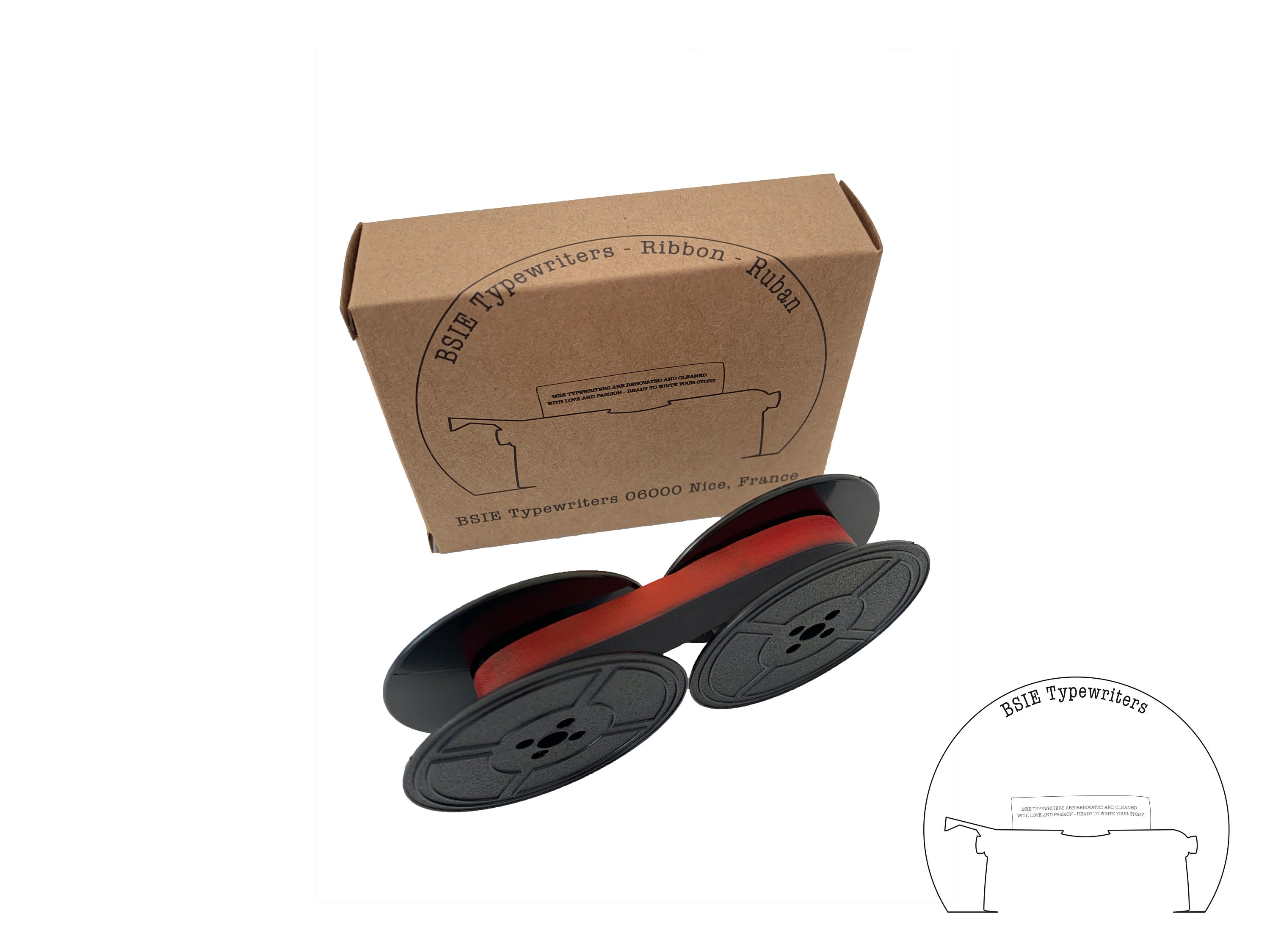 Ruban de Machine à Écrire Abc - Rouge & Noir ou Haute Qualité