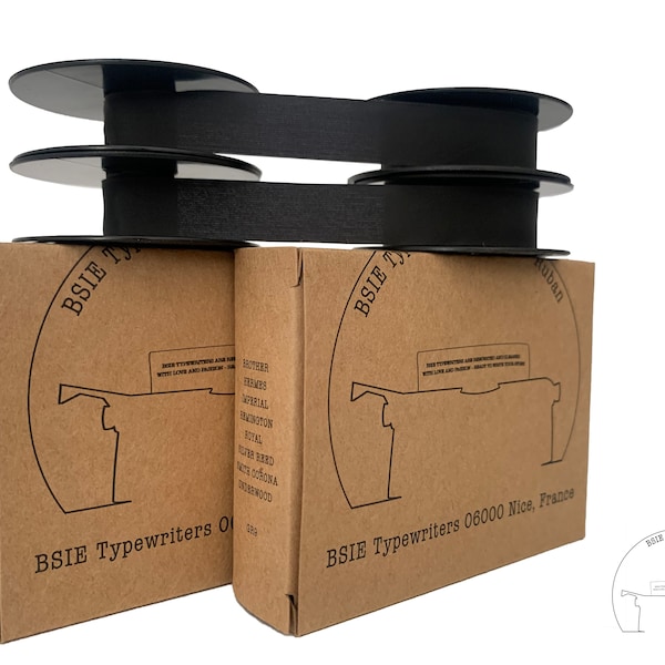 2 rubans pour machine à écrire Optima - Noir - DIN 2103