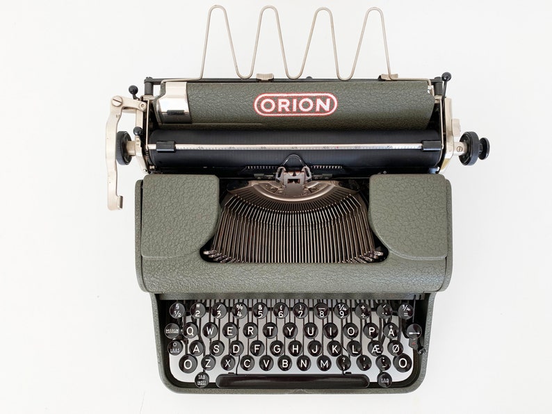 QWERTY perfectly working VERY Rare Orion Typewriter Christmas Gift