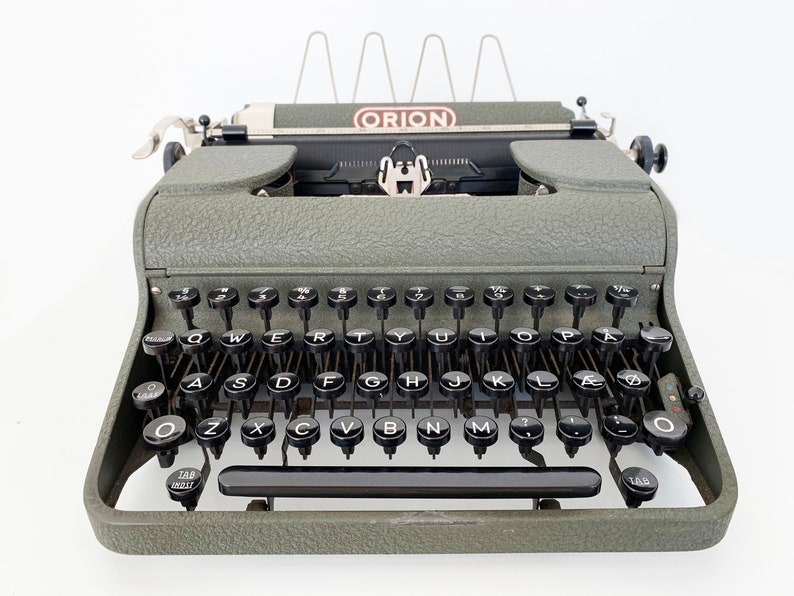 QWERTY perfectly working VERY Rare Orion Typewriter Christmas Gift