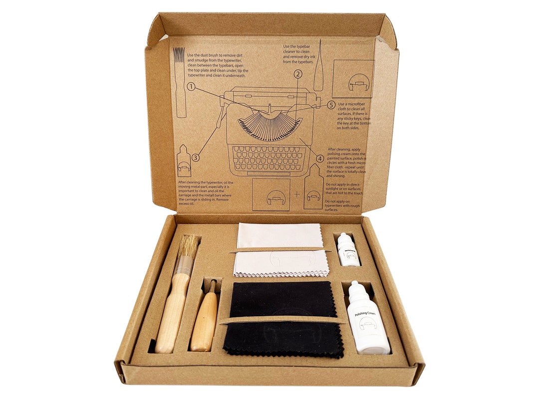 Typewriter Maintenance Kit Dust Brush Typewriter Oil Polishing Cream