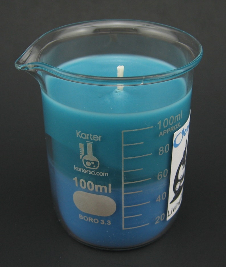 Mini Chemistry Beaker Candle 100 mL Volume Etsy