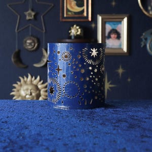 Vintage celestial candle holder