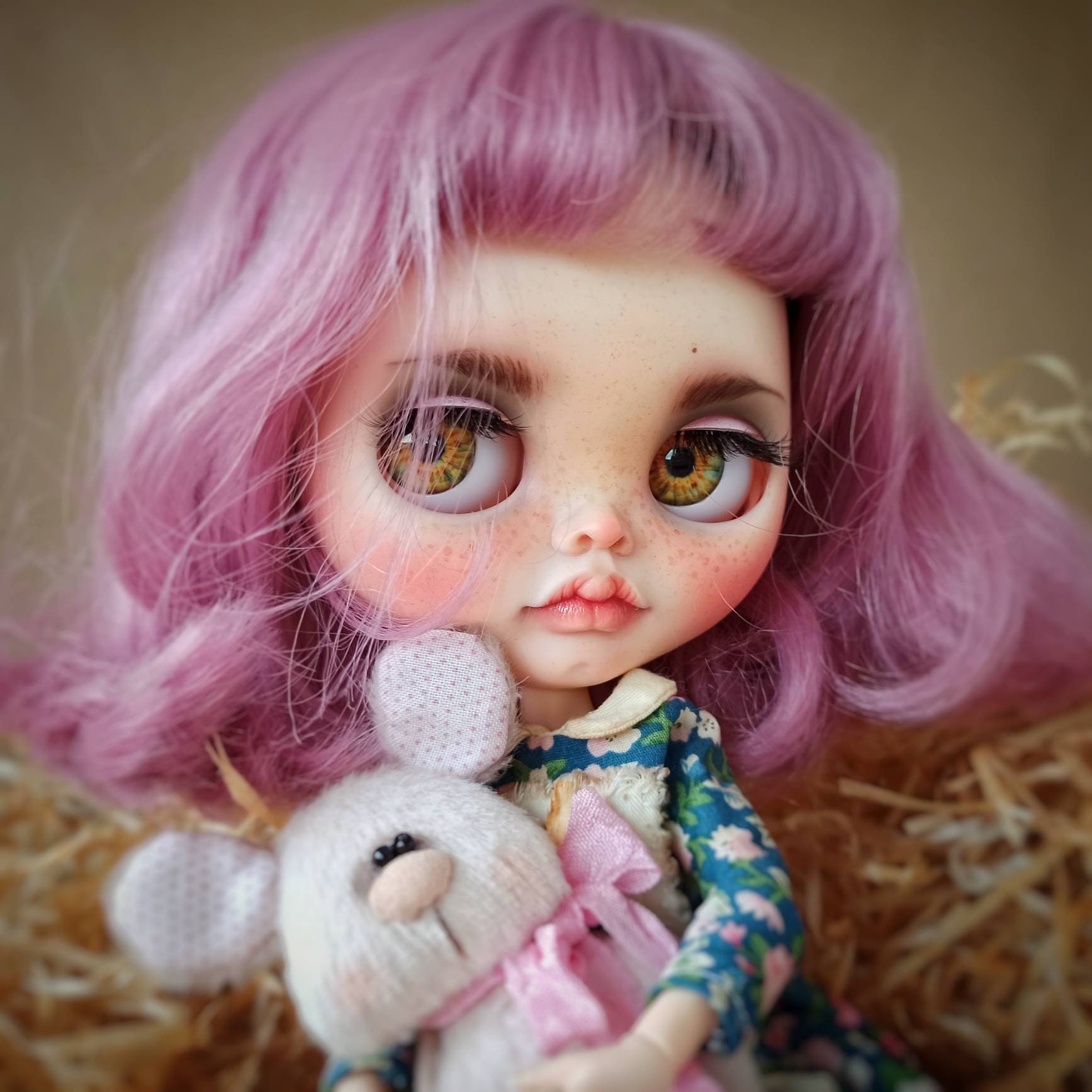 Custom Blythe doll art blythe collectible OOAK blythe TBL Etsy