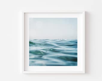 Ocean Framed Print, Canvas or Print  - abstract ocean wall art