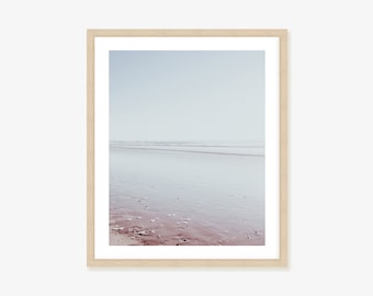 Neutral Beach Framed Print, Canvas or Print - Calming Coastal Wall Decor