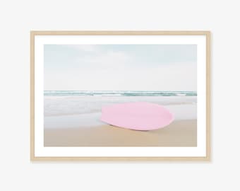 Beach and Surfboard Art - Framed Print, Canvas or Print - Surf wall art