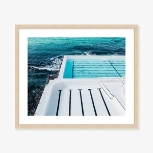 Bondi Icebergs Pool Art Print: Australian Coastal Wall Decor
