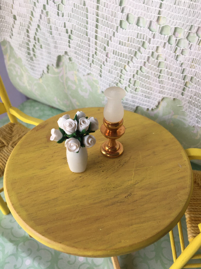 1:12 scale roses Mother\u2019s Day miniatures dolls house vase floral bouquet pretty flowers conservatory decoration tiny gift for Mom 1:12 scale roses Mother\u2019s Day miniatures dolls house vase floral bouquet pretty flowers conservatory decoration tiny gift for Mom
