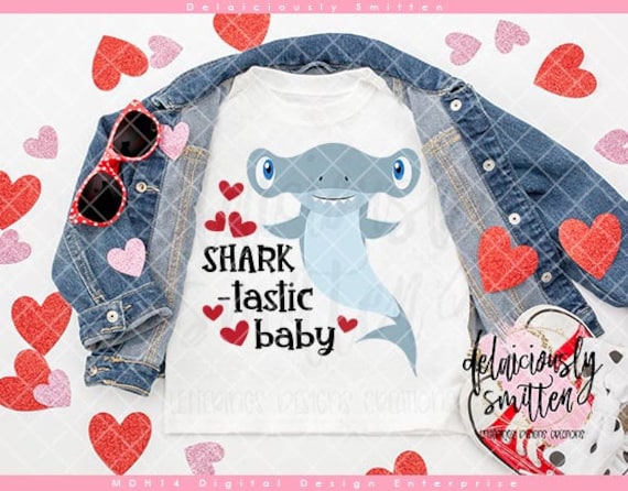 Download Sharktastic Baby SVG Valentine Shark svg Valentine's Day ...