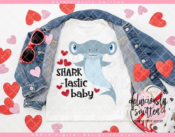 Download Sharktastic Baby SVG Valentine Shark svg Valentine's Day ...