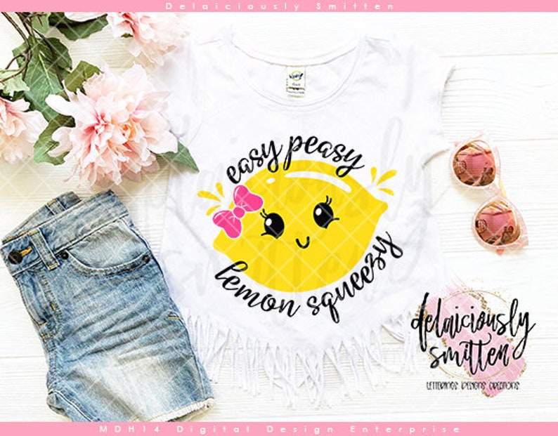 Download Easy Peasy Lemon Squeezy Girl SVG Lemon svg Summer svg | Etsy