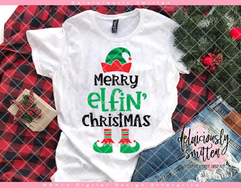 Download Merry Elfin' Christmas SVG Elf svg Elf Hat svg Elf | Etsy