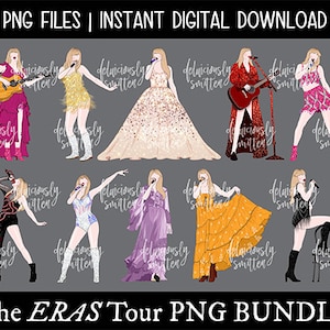 Concert Sublimation PNG BUNDLE Files, Tour Concert png Designs, Merch Stickers png, Concert Tour Outfits png, Digital Instant Download