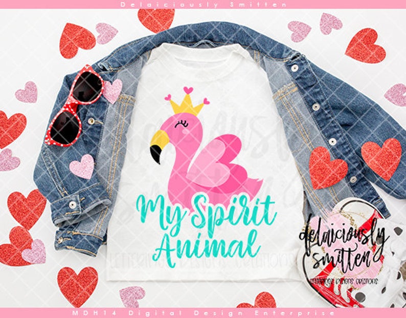 Download My Spirit Animal SVG Flamingo svg Valentine Flamingo | Etsy