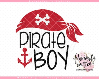 Pirate Boy SVG, Pirate Bones svg, Pirate Anchor svg, Halloween SVG, Instant Download, Digital Printable svg dxf jpg png