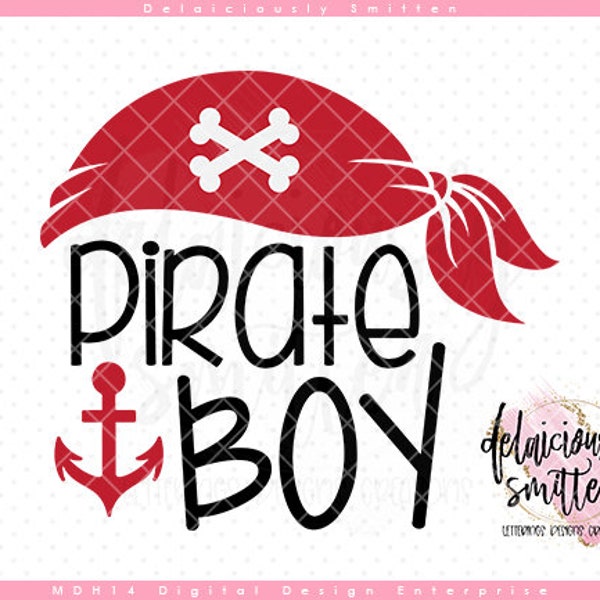 Pirate Boy SVG, Pirate Bones svg, Pirate Anchor svg, Halloween SVG, Instant Download, Digital Printable svg dxf jpg png