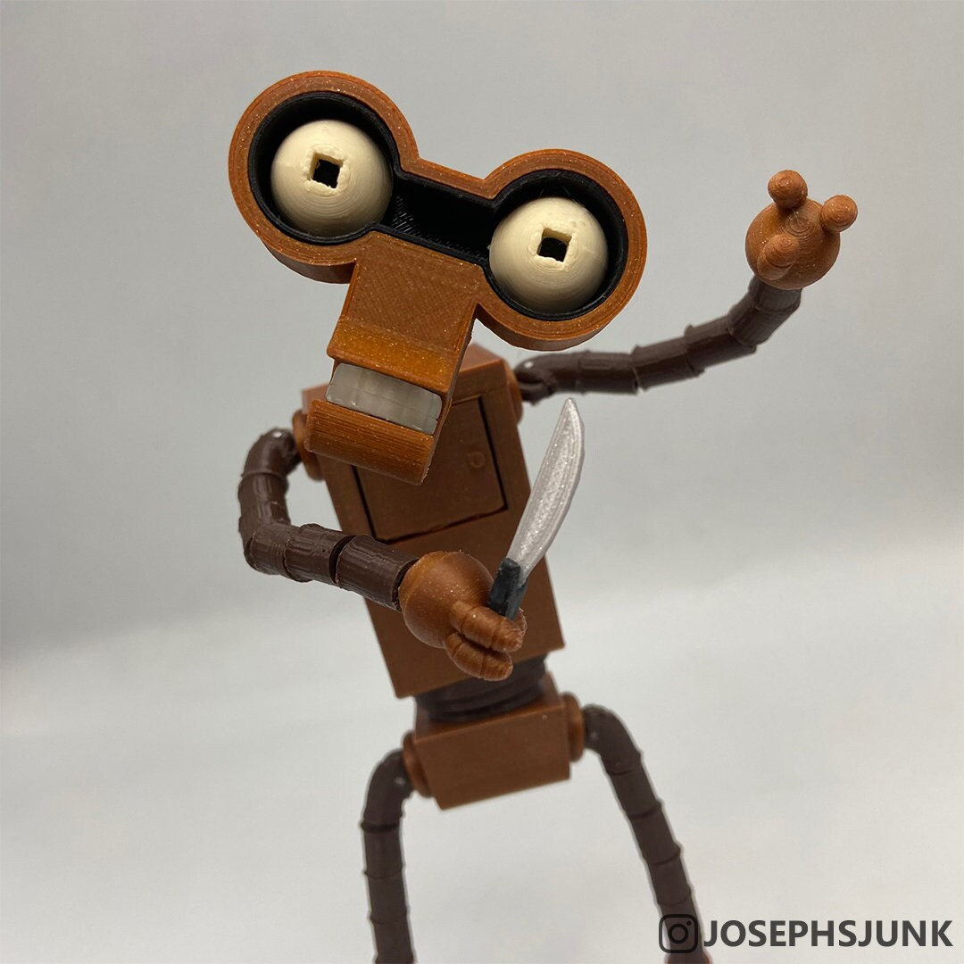 3D Printed Roberto - Bendy Action Figure - Etsy, image size:1080x1080