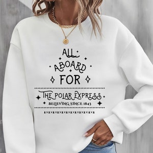 Merry Christmas SVG - GRATIS cadeau - Alle Aboard Polar Express, Christmas png, Polar Express, Cricut Files