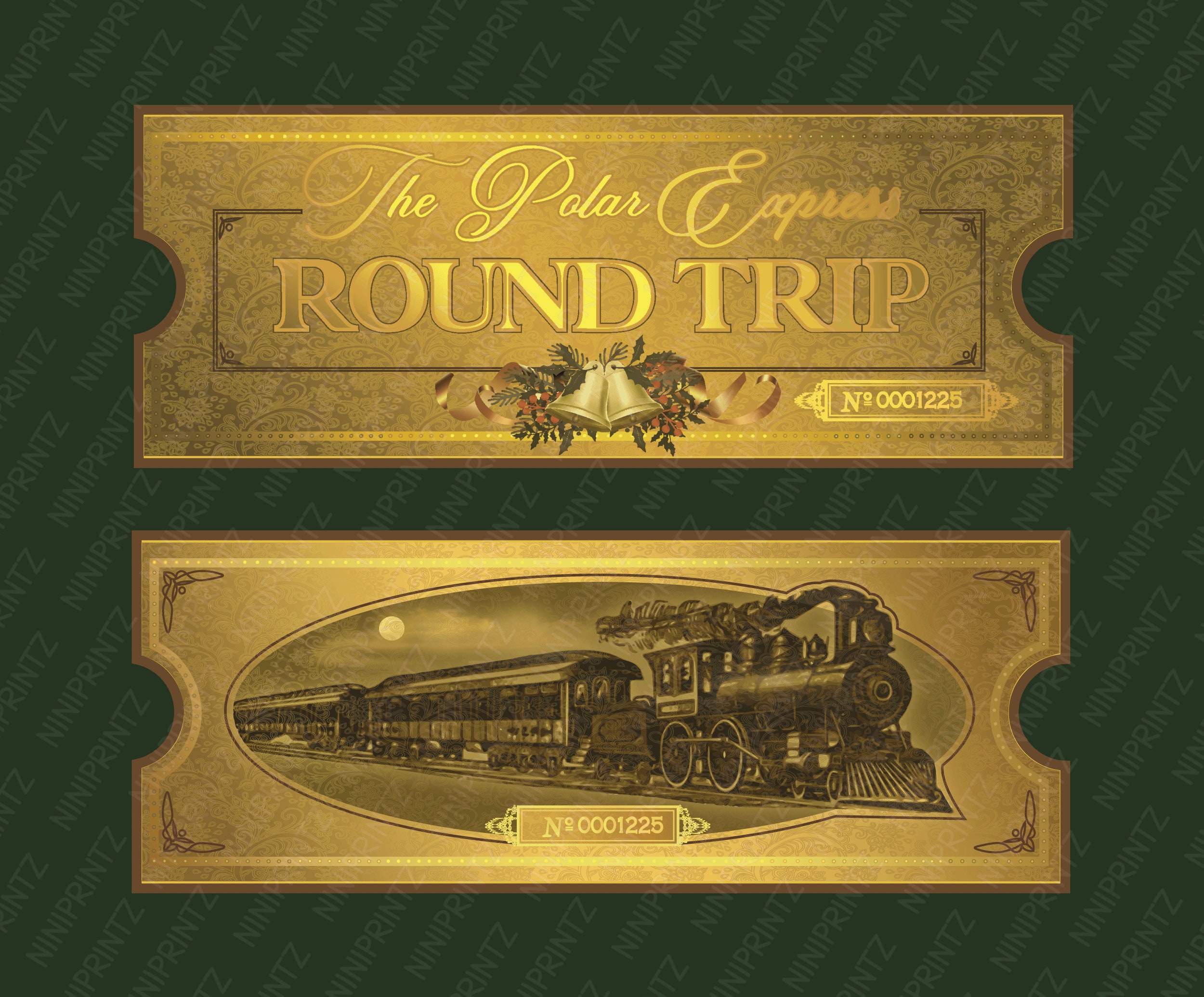 Polar Express Printable Ticket Polar Express Ticket SVG Etsy
